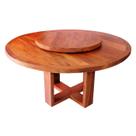 Mesa de Jantar Redonda 1,60m com Giratório Madeira de Demolição Peroba Rosa