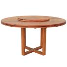 Mesa de Jantar Redonda 1,6M Madeira Maciça Natural