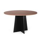 Mesa de Jantar Redonda 6 Lugares 120cm Isabela Noronha/Preto - Straub Web