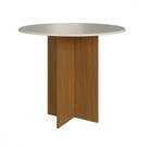Mesa de Jantar Redonda 90x90 Aline Freijo com Off White Indekes