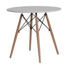 Mesa De Jantar Redonda Charles Eames Eiffel 70cm Branco Mesa De Jantar Redonda Charles Eames Eiffel 70cm Branco