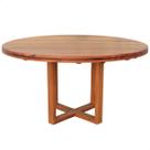 Mesa De Jantar Redonda Cozinha 160 cm Madeira Maciça Natural