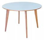 Mesa de Jantar Redonda de Madeira de 90cm na cor Branca
