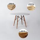 Mesa de Jantar Redonda Eames 80cm - Branco