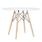 Mesa De Jantar Redonda Eames Eiffel 70cm Branca Mesa De Jantar Redonda Eames Eiffel 70cm Branca