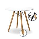 Mesa De Jantar Redonda Industrial 90 cm Fixação de Metal e Pés Regulaveis Mesa De Jantar Redonda Industrial 90 cm Fixação de Metal e Pés Regulaveis