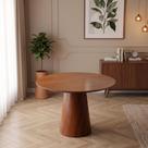 Mesa de Jantar Redonda Laminado em Madeira 90cm Cairo Marrom Mesa de Jantar Redonda Laminado em Madeira 90cm Cairo Marrom