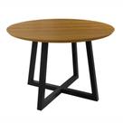 Mesa de Jantar Redonda Mdf 120x120x80cm Coliseu