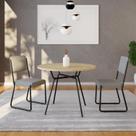Mesa de Jantar Redonda Soho 90cm Est.Preta