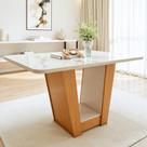 Mesa de Jantar Retangular 120cm Maxi Tampo com Vidro Apogeu Mesa de Jantar Retangular 120cm Maxi Tampo com Vidro Apogeu