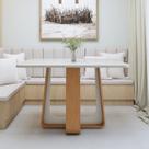 Mesa de Jantar Retangular 120cm Maxi Tampo com Vidro Sintonia