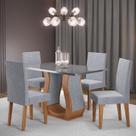 Mesa de Jantar Retangular 120x80cm Inovare com 4 Cadeiras Venus