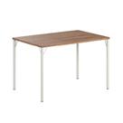 Mesa De Jantar Retangular 1,2m 1586 Carraro Freijó/prata