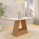 Mesa De Jantar Retangular 1,36m Nápoles Cinamomo/off - M.a