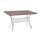 Mesa De Jantar Retangular 137cm 6 Lugares Multimóveis Cr50144 Nogueira Nogueira