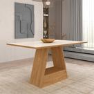 Mesa De Jantar Retangular 1,60x80 Nápoles Cinamomo/off - M.a