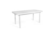 Mesa de Jantar Retangular 4 Lugares de Madeira 110x80 França Branco - Straub Web