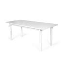 Mesa de Jantar Retangular 6 Lugares de Madeira 160x80cm Itália Branca