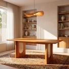 Mesa de Jantar Retangular 8 Lugares 210cm Tali CabeCasa MadeiraOriginals Marrom Cinamomo