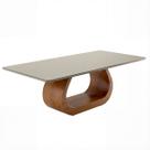 Mesa de Jantar Retangular 8 Lugares em Madeira Vicky 200x100cm Base Orgânica CCS