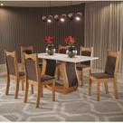 Mesa de Jantar Retangular Buenos Aires com 6 Cadeiras Dalas Yescasa Mesa de Jantar Retangular Buenos Aires com 6 Cadeiras Dalas Yescasa