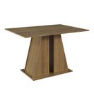 Mesa De Jantar Retangular Com Tampo De Madeira Rustic