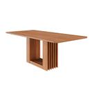 Mesa de Jantar Retangular com Tampo MDF Ariela Cinamomo 210 cm