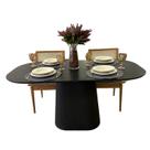 Mesa de Jantar retangular Ébano Line 137x90