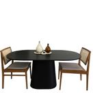 Mesa de Jantar retangular Ébano Prime 235X122CM