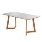 Mesa de Jantar Retangular Fineza Off White 1,20 M - JCM Movelaria