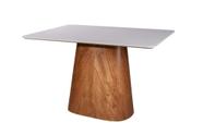 Mesa de Jantar Retangular Maya 120 cm Base Mdf Laminado Off White