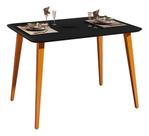 Mesa De Jantar Retangular Murano 120x80 Sala Mdf Pé Palito