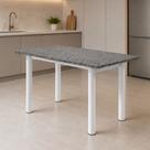 Mesa de Jantar Retangular Tampo Granito 120x75cm