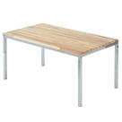 Mesa de Jantar Retangular Tampo Madeira Maciça 140cmx85cm Smart