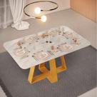 Mesa de Jantar Retangular Tampo Sem Vidro 170x90 DJ Móveis Kiara Cedro Quartzo