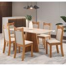 Mesa de Jantar Retangular Trapiche com 6 Cadeiras Dalas