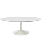 Mesa de Jantar Saarinen Oval 137x90 cm Laca Branca Mesa de Jantar Saarinen Oval 137x90 cm Laca Branca