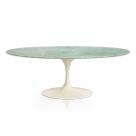 Mesa de Jantar Saarinen Oval 160x90 cm Off White &amp Mármore Da Vinci
