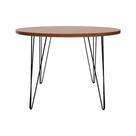 Mesa De Jantar Spectro Redonda ø1060x750 - Preto Amêndoa