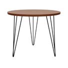 Mesa De Jantar Spectro Redonda ø900x750 - Preto Amêndoa