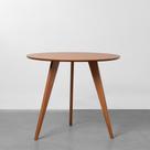 Mesa de Jantar Square Tripé Redonda Louro Freijó - 88cm
