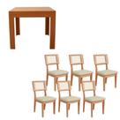 Mesa de Jantar Tampo Extensível c/ 6 Cadeiras Dream 100% MDF