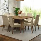 Mesa de Jantar Tampo Madeira 8 Cadeiras Rustic-imperial