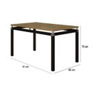Mesa de Jantar Tubular 4 Lugares Malva Tampo BP 91cm SF Preto/Nature - Combo Stock