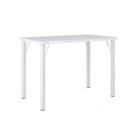 Mesa de Jantar Tubular Retangular 900 Roma Branco