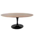 Mesa de Jantar Tulipa Saarinen Oval 160x90 cm Madeira Base Preta