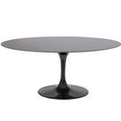 Mesa De Jantar Tulipa Saarinen Oval 160x90 cm Mármore São Gabriel