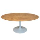 Mesa de Jantar Tulipa Saarinen Oval 160x90 cm Tampo Antíqua