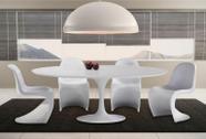 Mesa de Jantar Tulipa Saarinen Oval 180x100 cm Cor Branca
