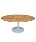 Mesa de Jantar Tulipa Saarinen Oval 198x122 cm Tampo Antíqua